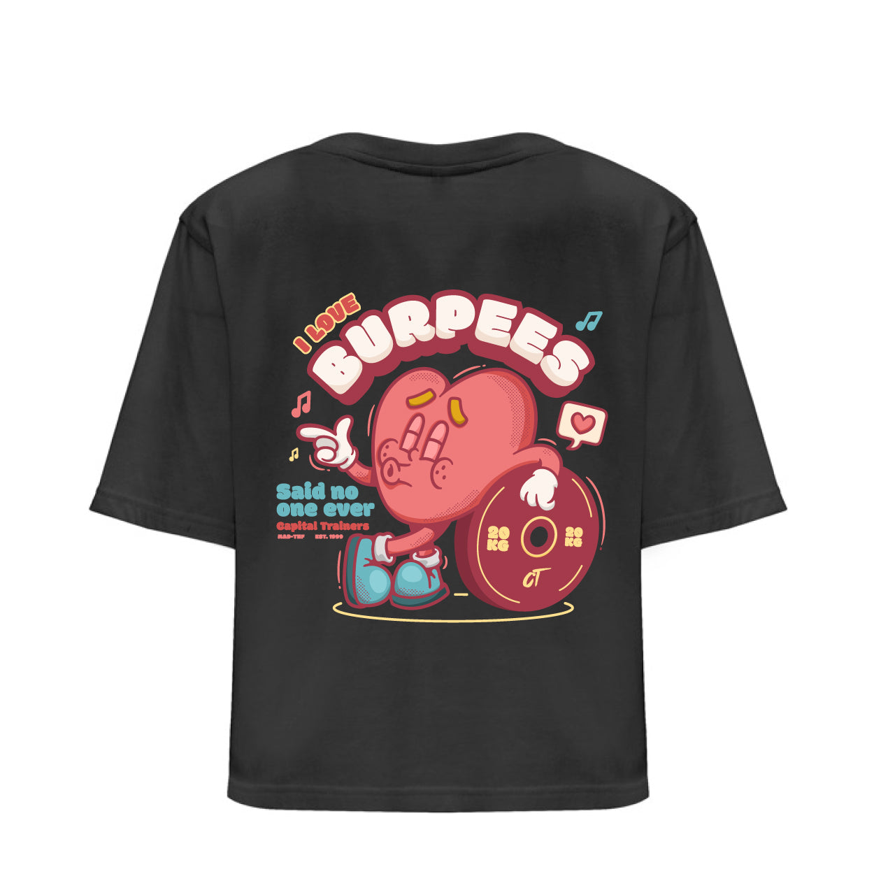 CROP TOP "I LOVE BURPEES"